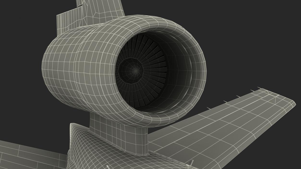 3D model McDonnell Douglas MD11 Tri Jet Airliner Lufthansa Cargo