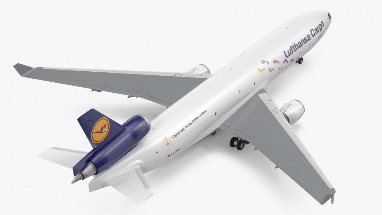 3D model McDonnell Douglas MD11 Tri Jet Airliner Lufthansa Cargo