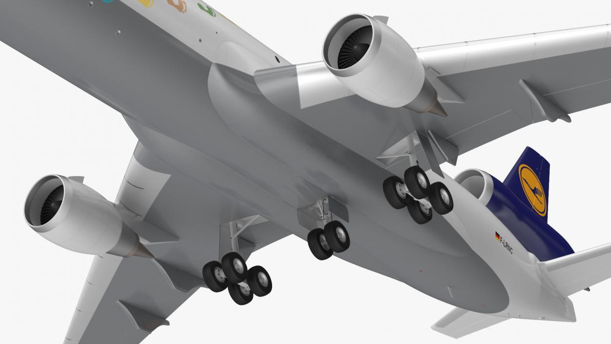 3D model McDonnell Douglas MD11 Tri Jet Airliner Lufthansa Cargo