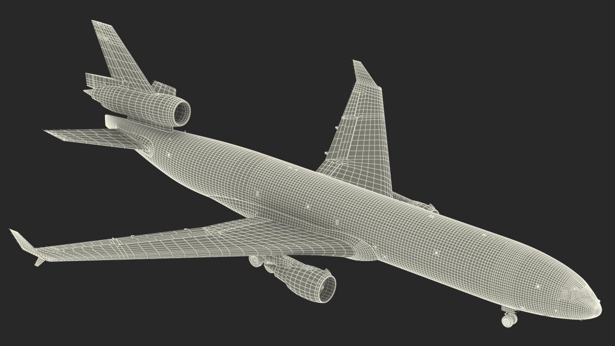 3D model McDonnell Douglas MD11 Tri Jet Airliner Lufthansa Cargo