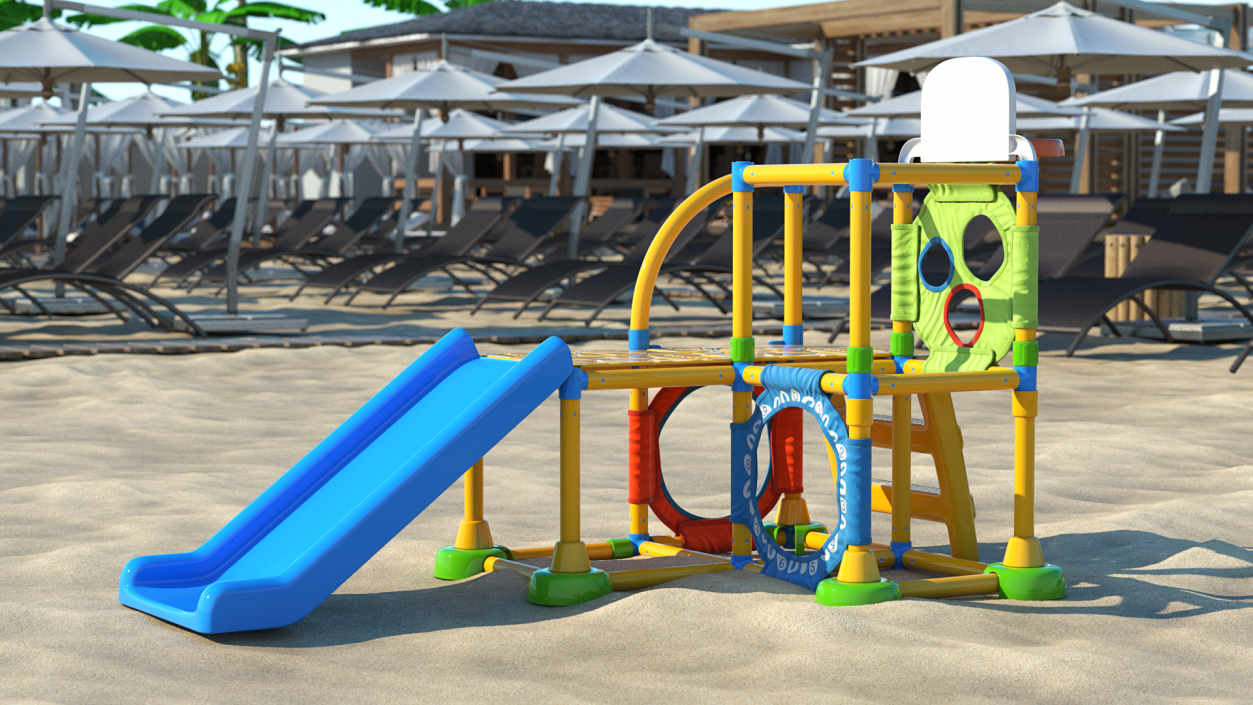 3D Infant Playground Jungle Gym model