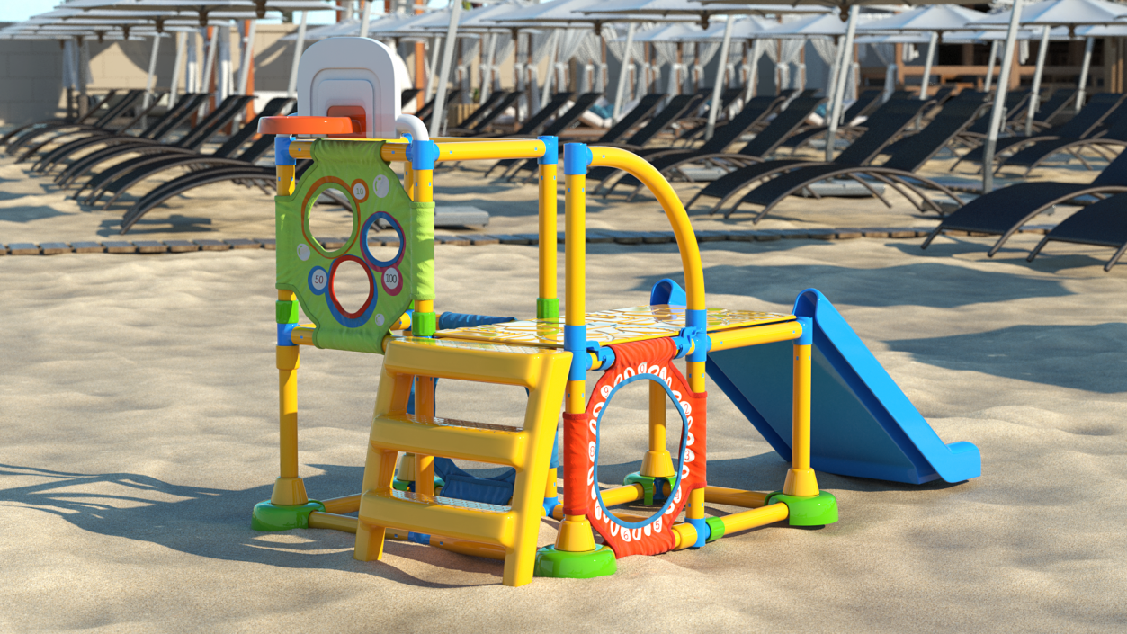 3D Infant Playground Jungle Gym model