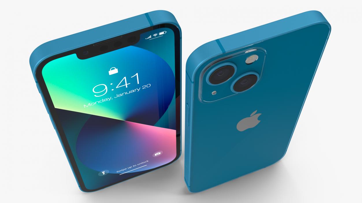 3D model Apple iPhone 13 Mini Blue