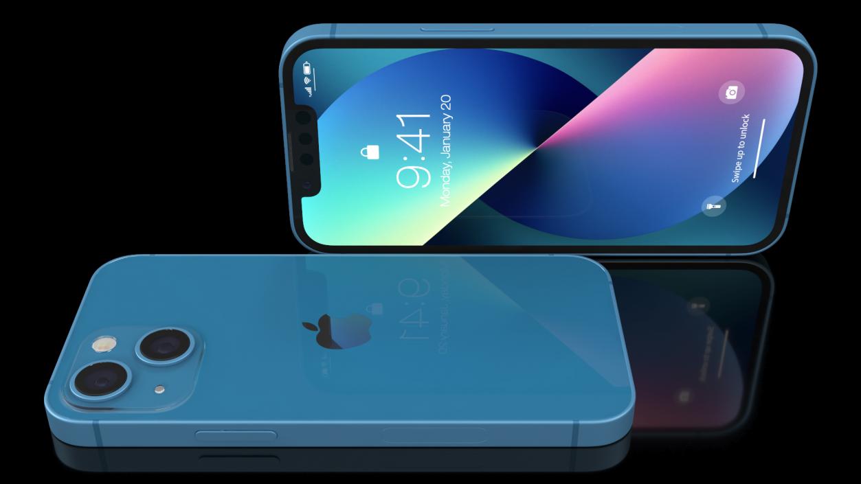 3D model Apple iPhone 13 Mini Blue