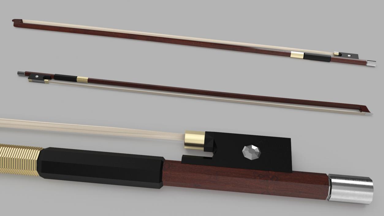 3D Classic Violin Bow model