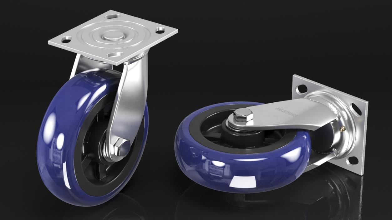 3D model Albion Stainless Steel Industrial Caster