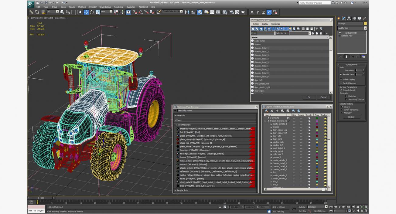 Tractor Generic New 3D model