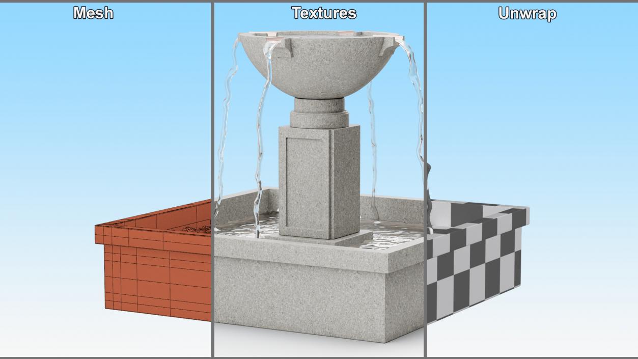 3D model Park Modern Fountain