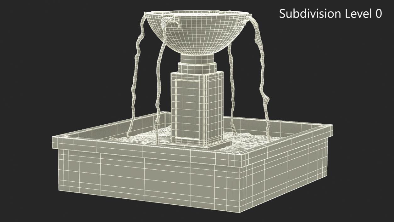 3D model Park Modern Fountain