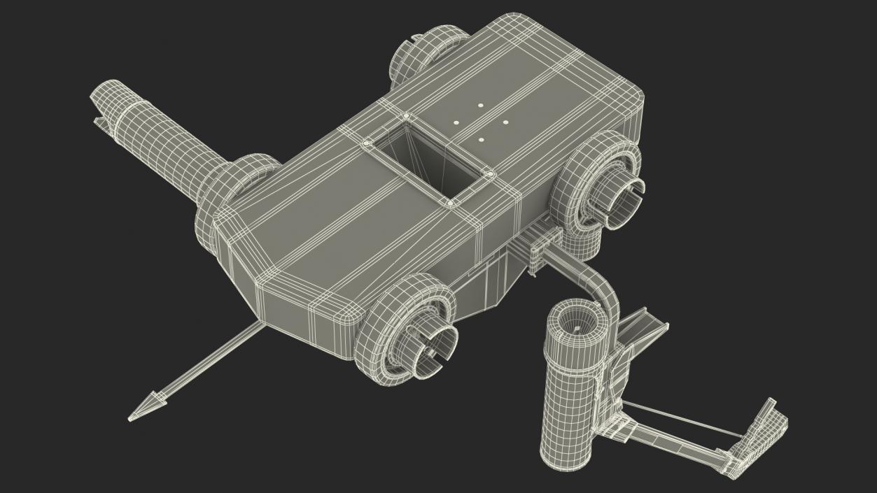 Road and Hard Surface Line Stripping Machine 3D model