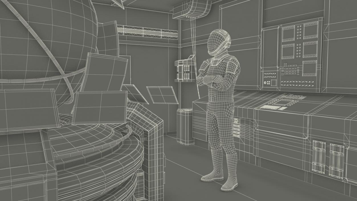 Command Cabin With Hologram 3D