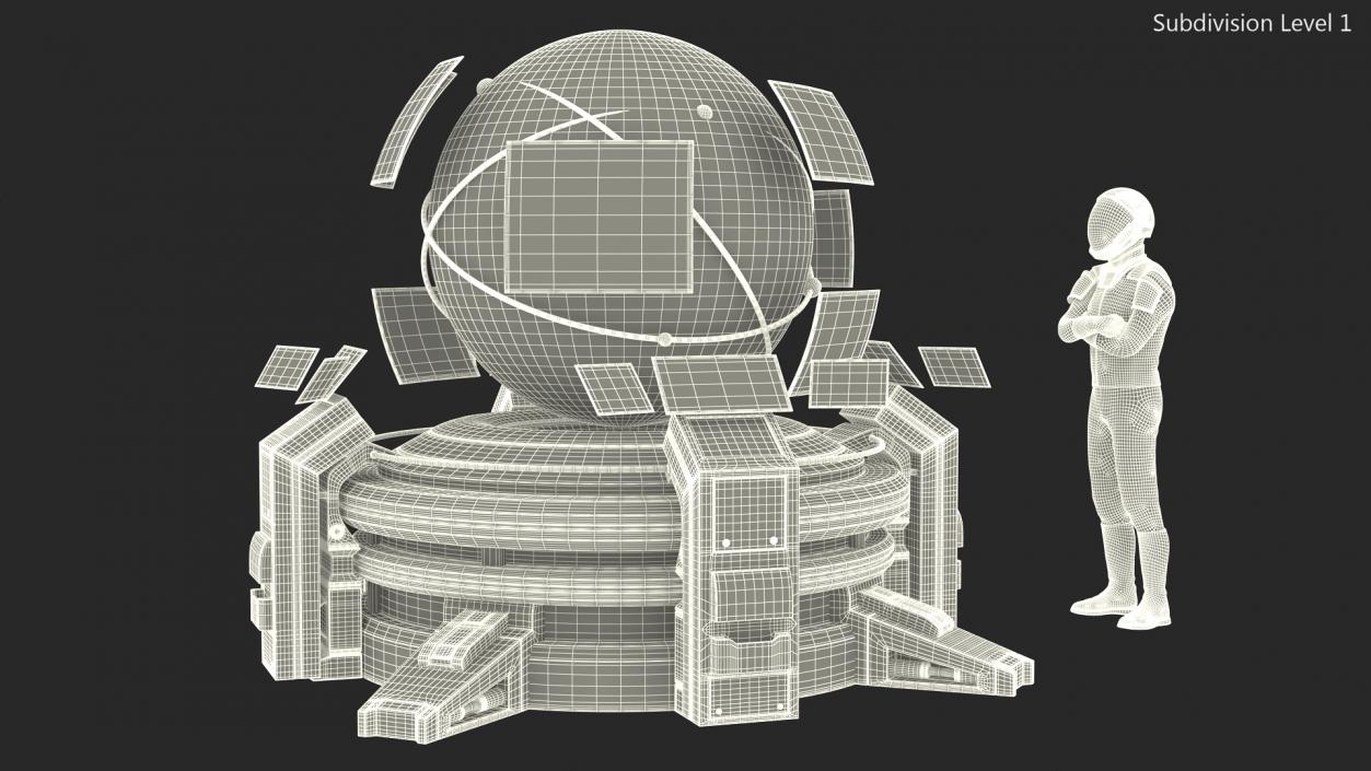 Command Cabin With Hologram 3D