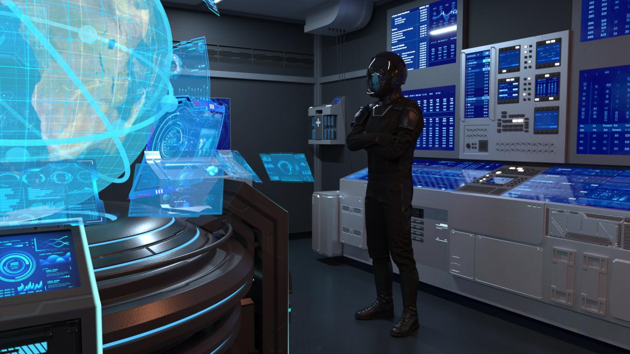 Command Cabin With Hologram 3D