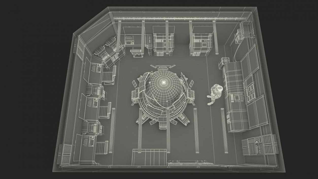 Command Cabin With Hologram 3D