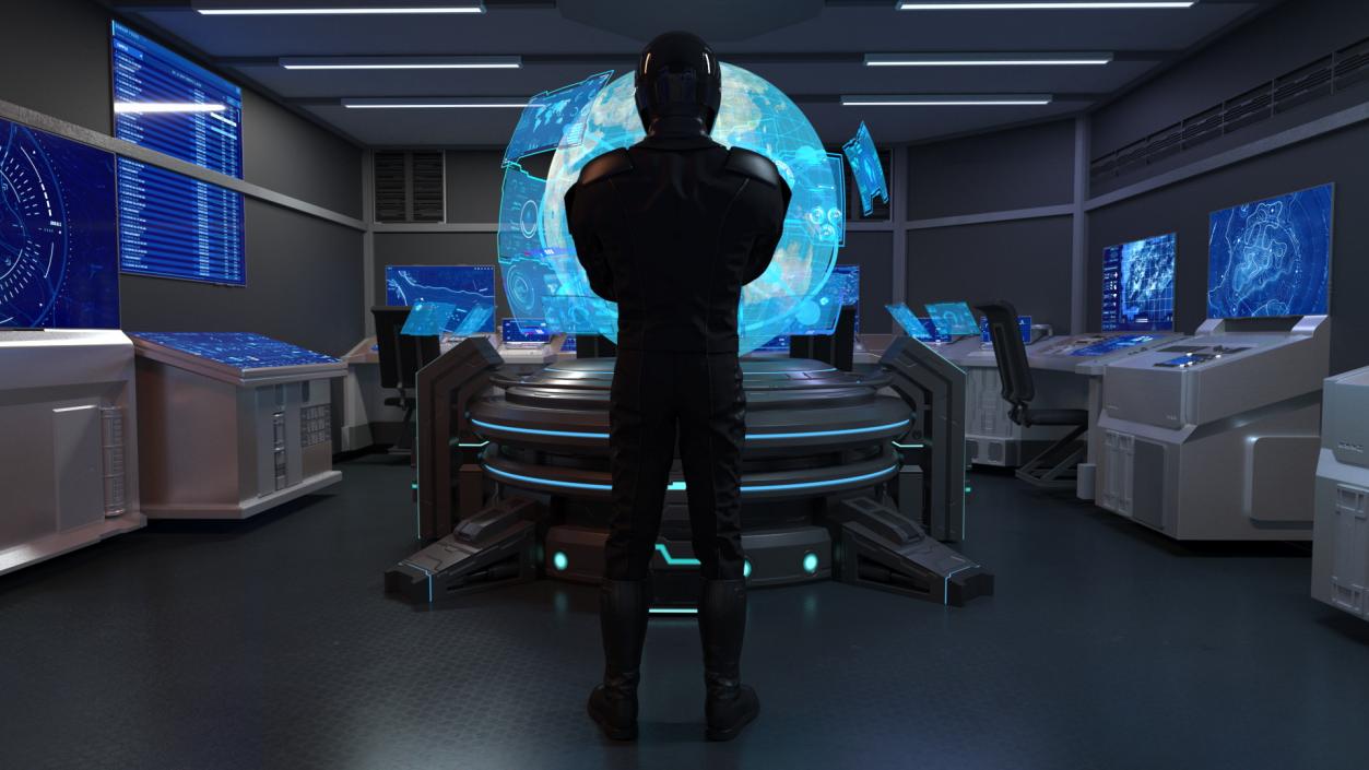 Command Cabin With Hologram 3D