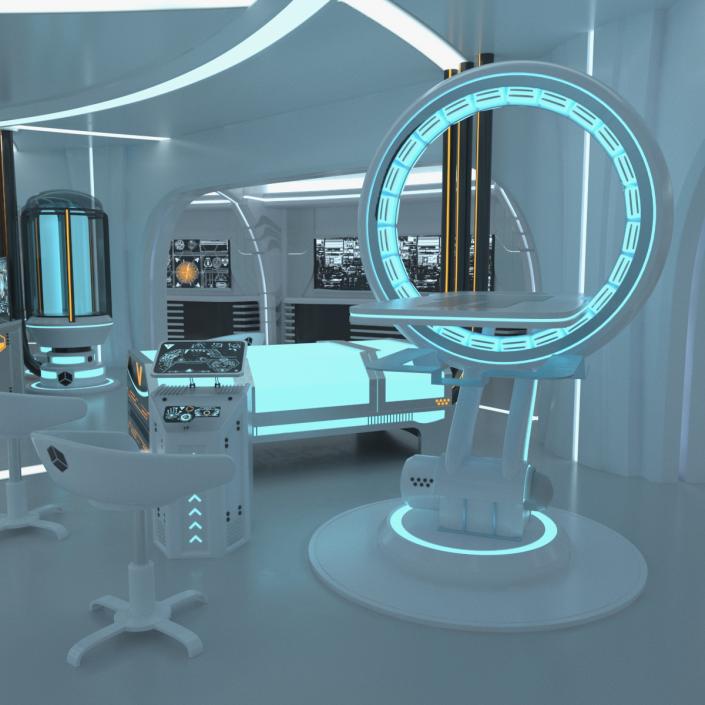 3D model Modern Medical CT Scanner