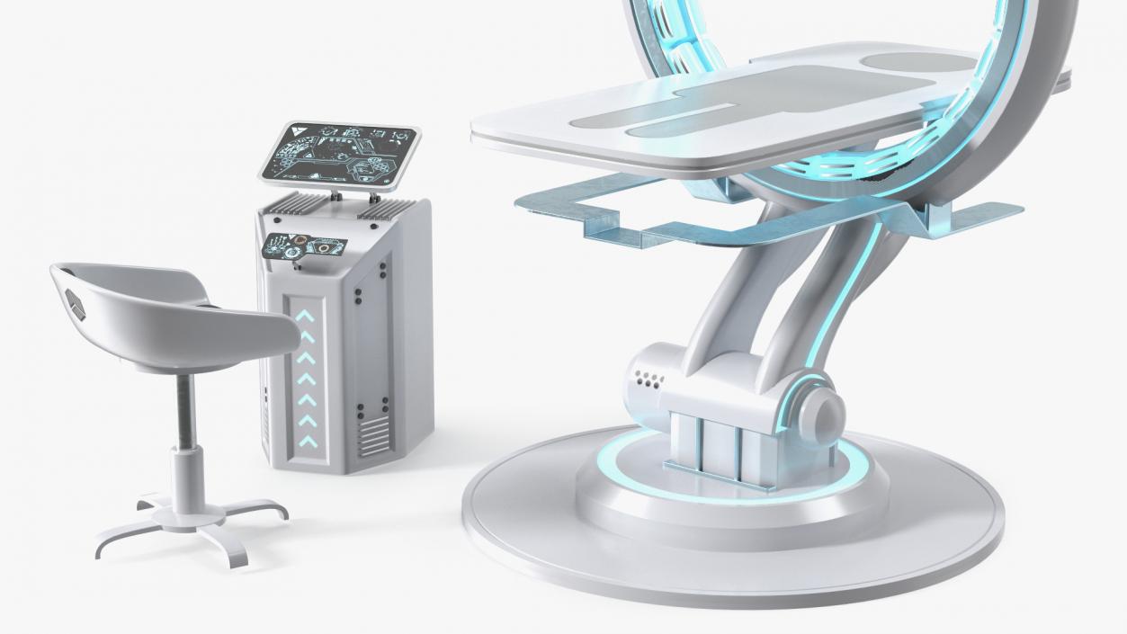 3D model Modern Medical CT Scanner