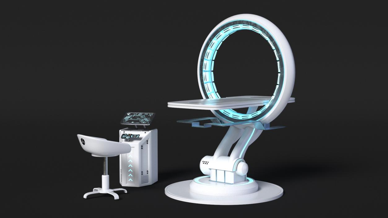 3D model Modern Medical CT Scanner