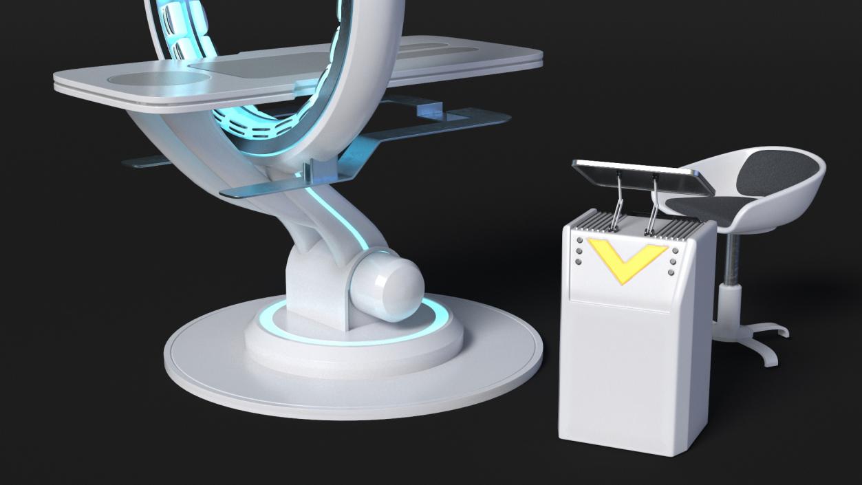 3D model Modern Medical CT Scanner