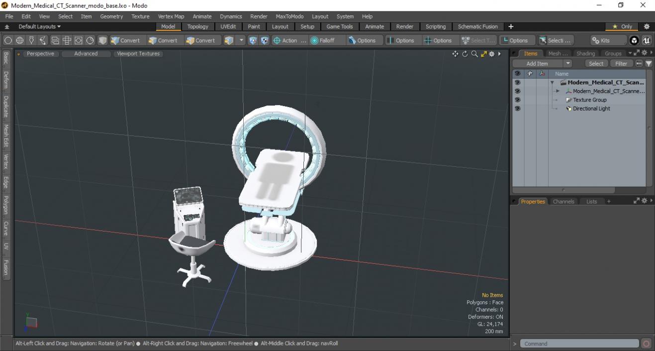 3D model Modern Medical CT Scanner