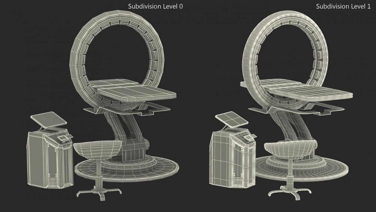 3D model Modern Medical CT Scanner