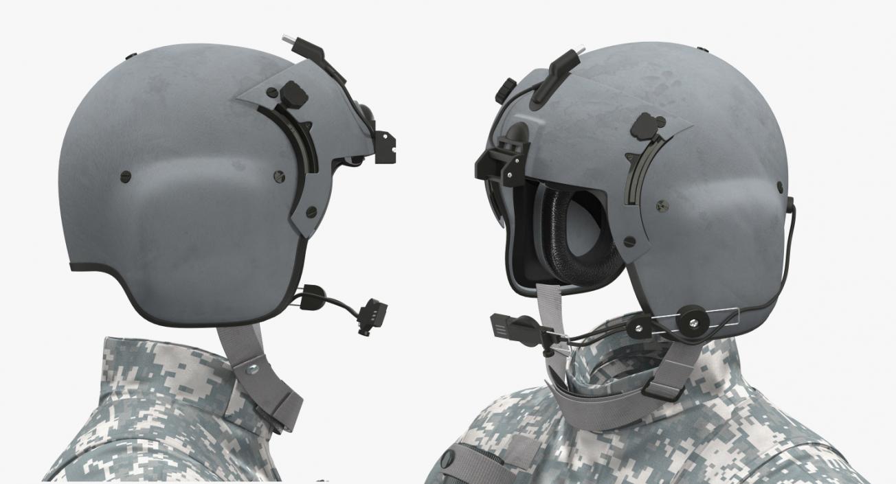 US Helicopter Pilot Uniform Camo 3D