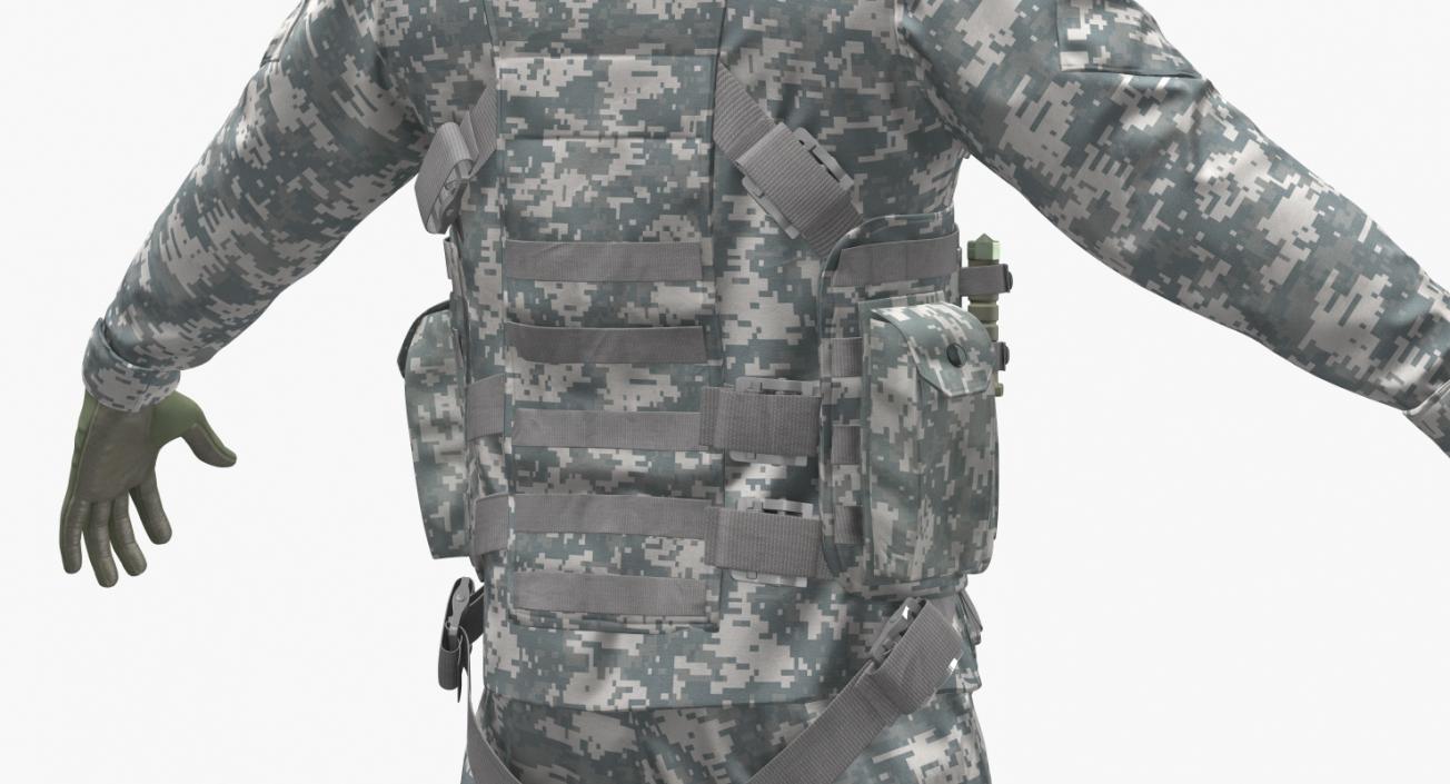 US Helicopter Pilot Uniform Camo 3D