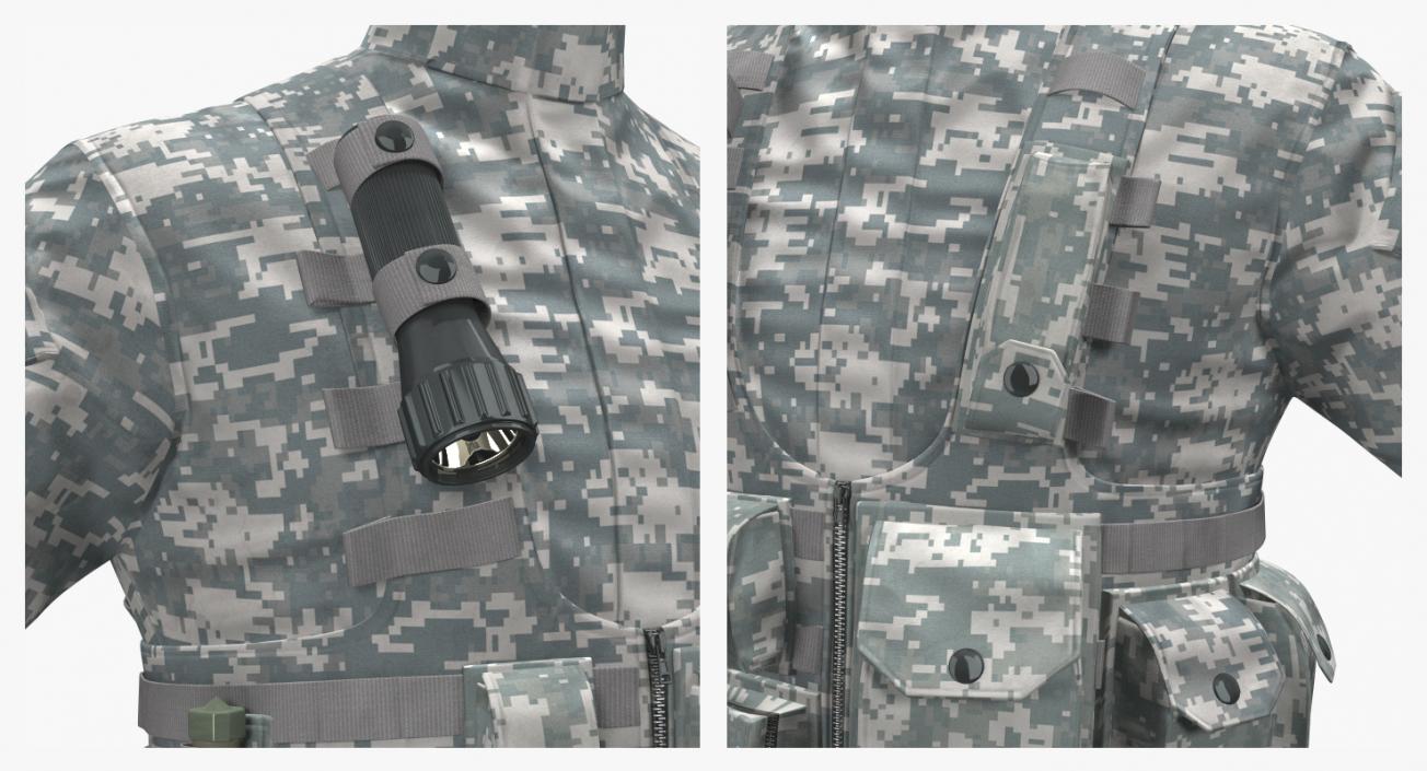 US Helicopter Pilot Uniform Camo 3D