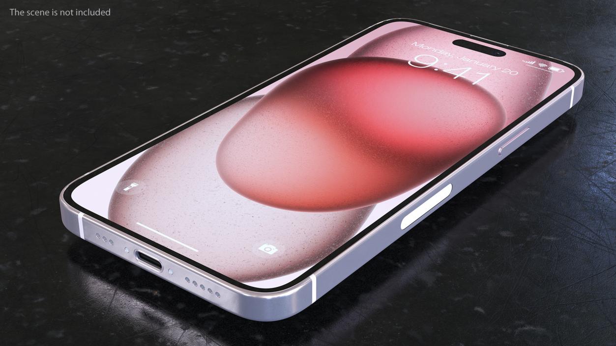 3D model Apple IPhone 15 Plus Pink