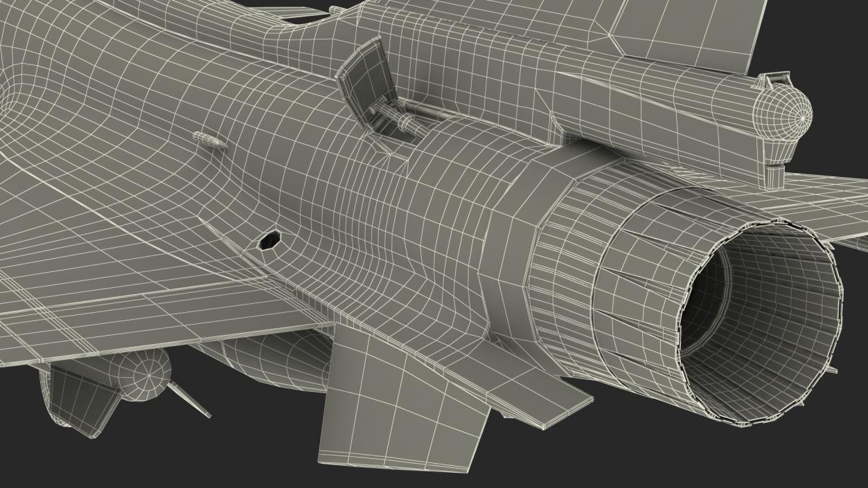 3D model Chengdu J10 S Tandem Seated Armed Rigged