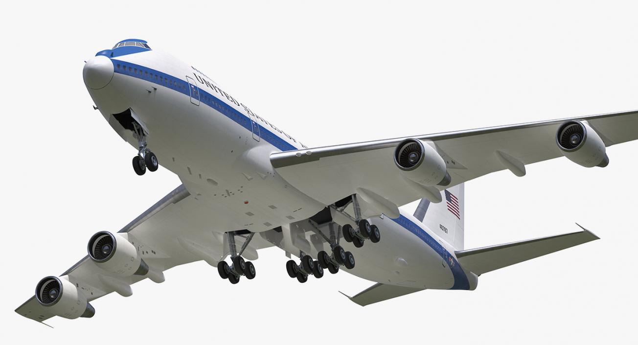 3D Boeing E4B Nightwatch Rigged model