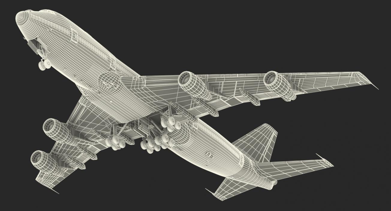 3D Boeing E4B Nightwatch Rigged model