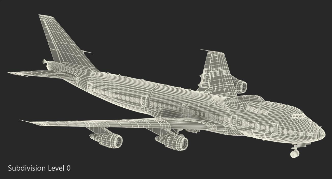 3D Boeing E4B Nightwatch Rigged model