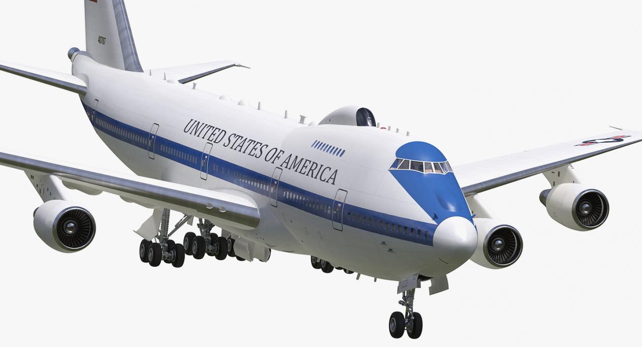 3D Boeing E4B Nightwatch Rigged model