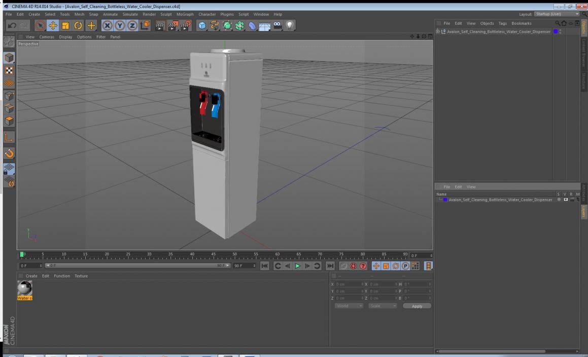 Avalon Self Cleaning Bottleless Water Cooler Dispenser 3D model
