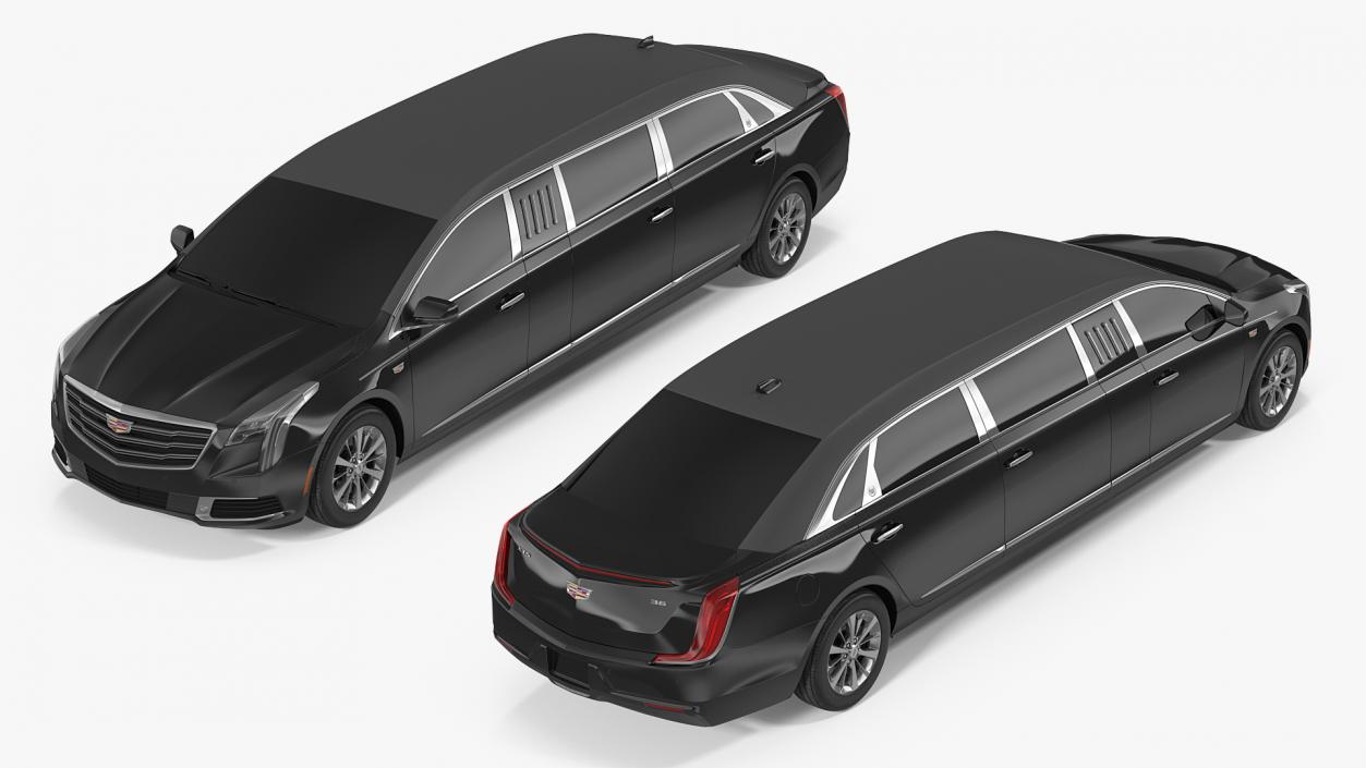 3D Limousine Cadillac XTS 70 Simple Interior