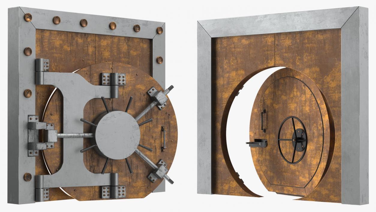 Vault Room Doors Collection 3D