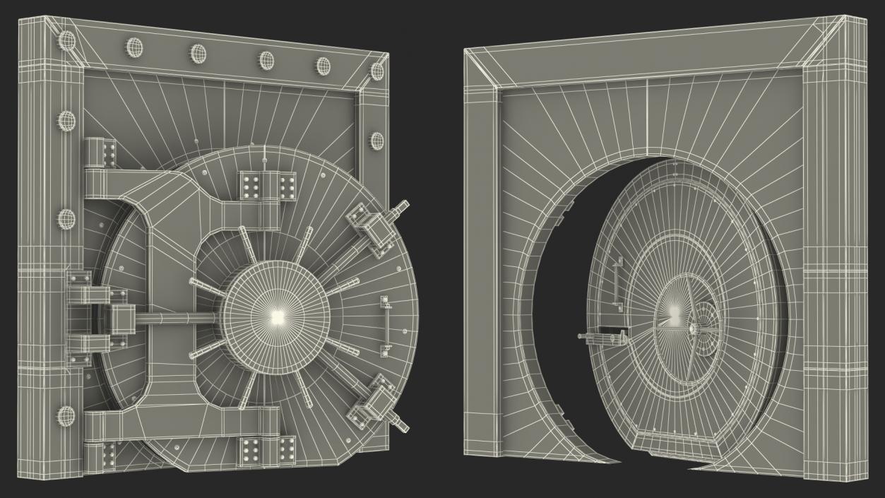 Vault Room Doors Collection 3D