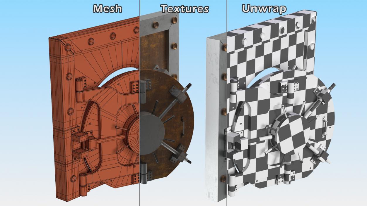 Vault Room Doors Collection 3D