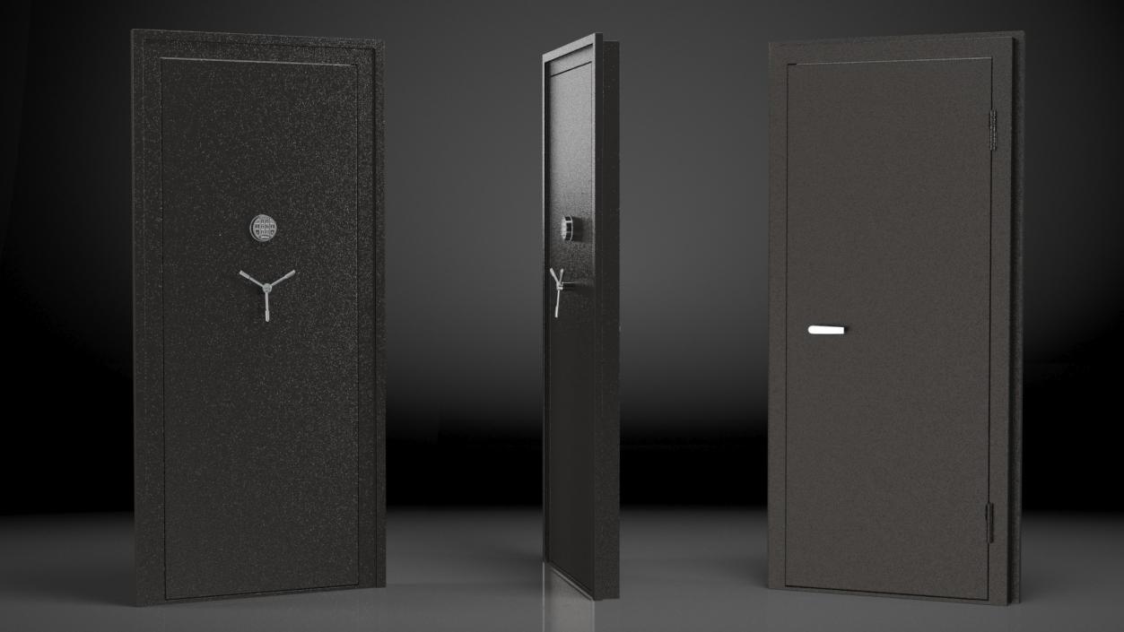 Vault Room Doors Collection 3D