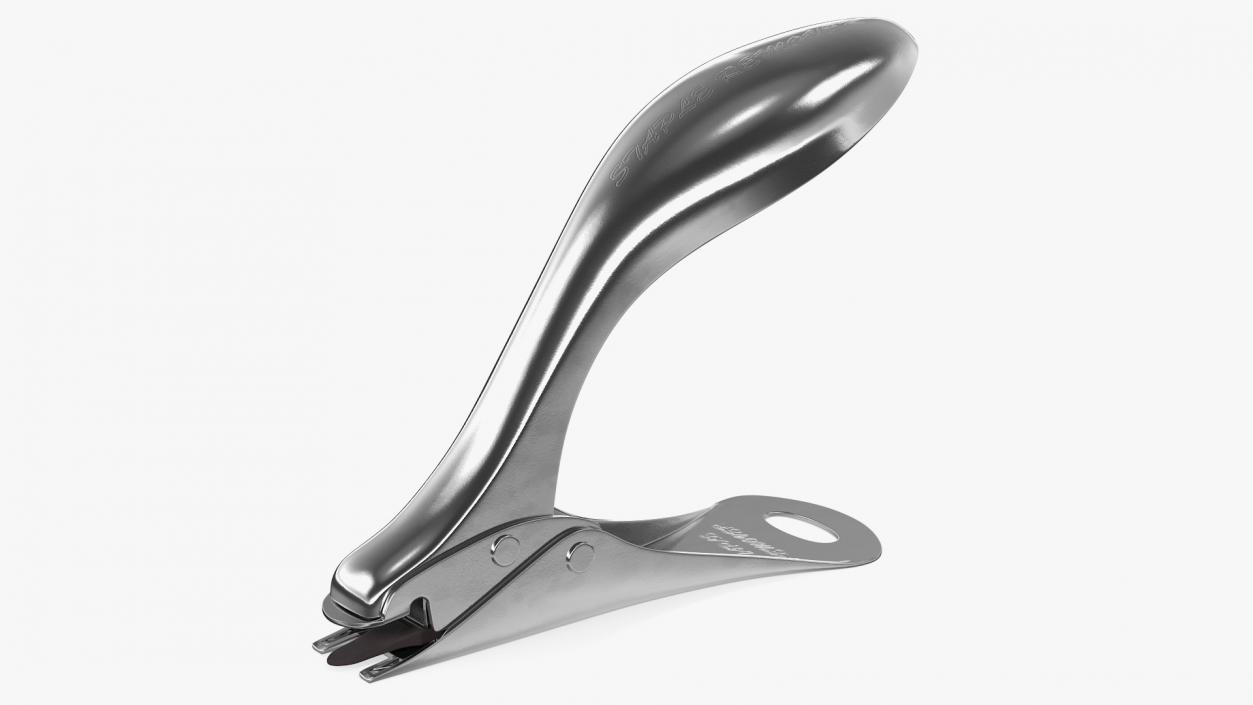 Heavy Duty Chrome Staple Remover 3D