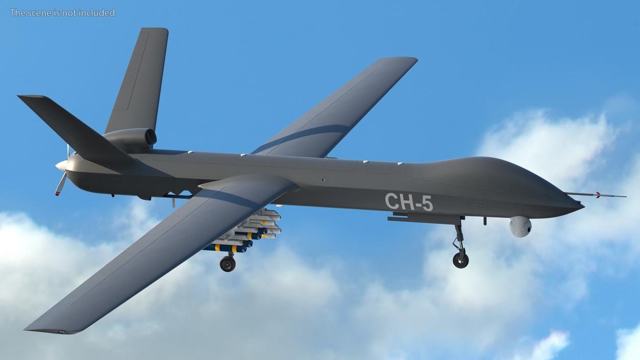 CH-5 Rainbow UAV Armed 3D