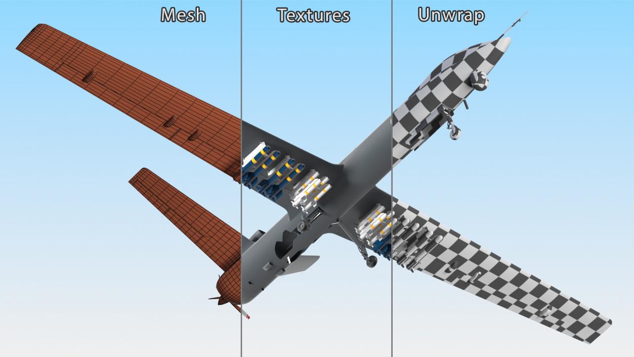 CH-5 Rainbow UAV Armed 3D