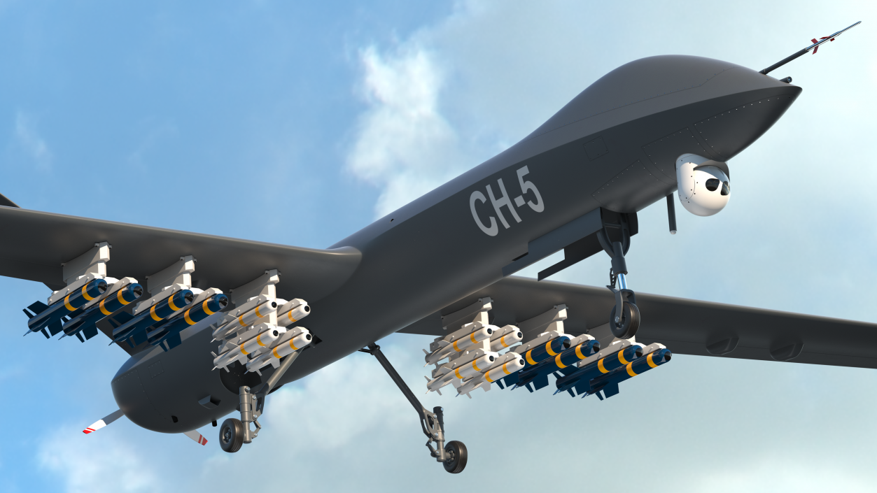 CH-5 Rainbow UAV Armed 3D