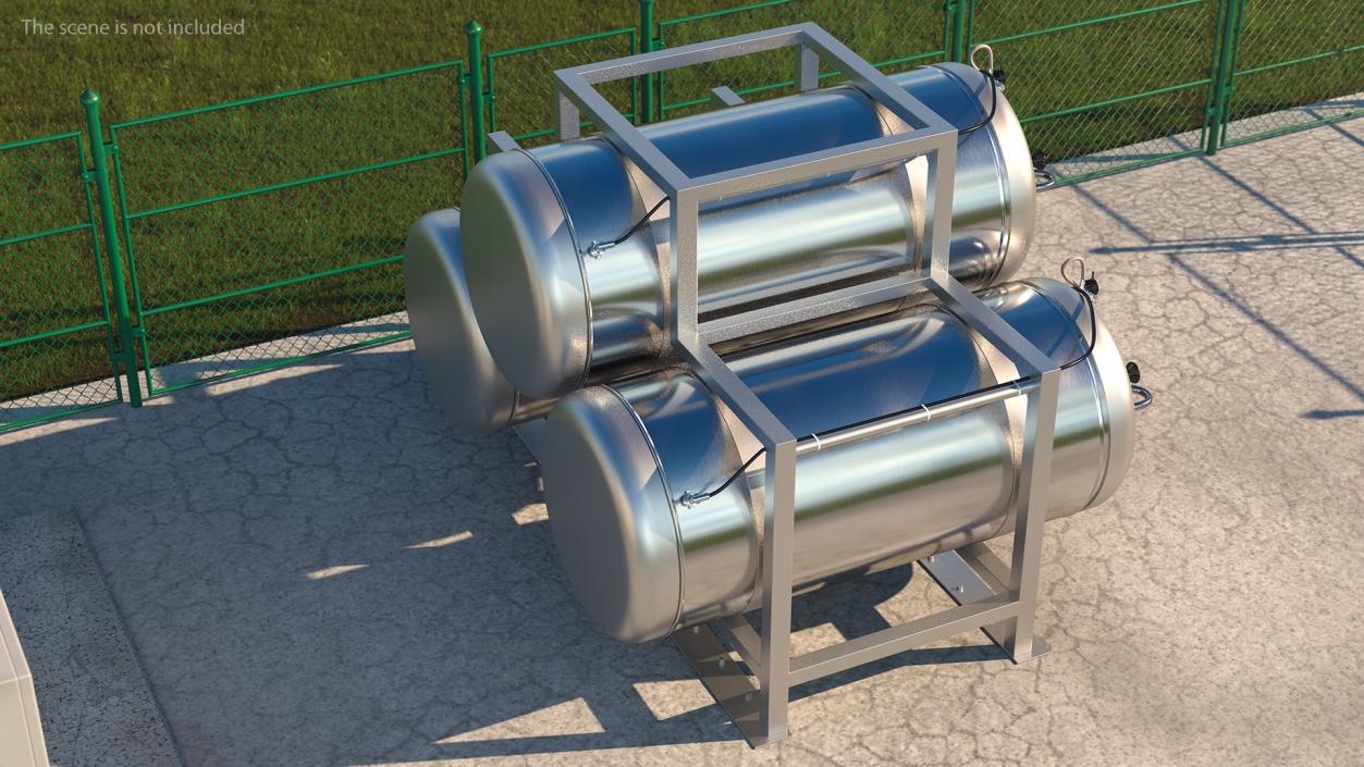 Stainless Steel Tanks Collection 3D