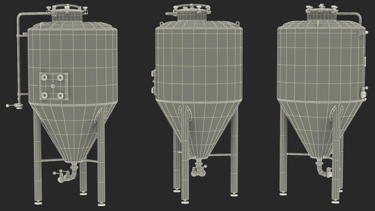 Stainless Steel Tanks Collection 3D