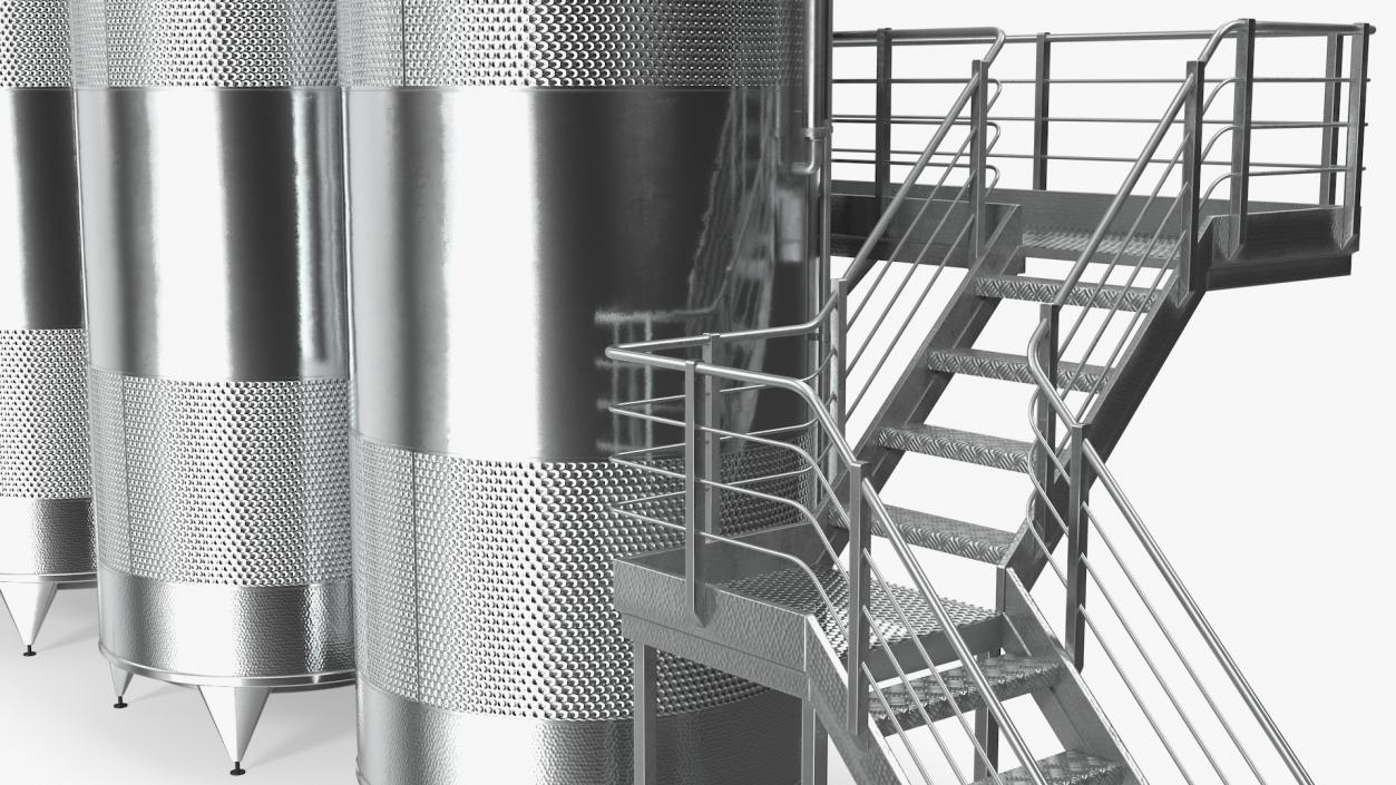 Stainless Steel Tanks Collection 3D