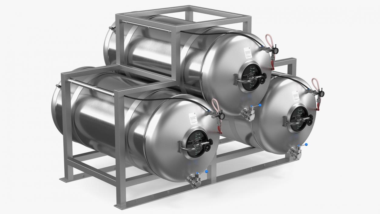 Stainless Steel Tanks Collection 3D