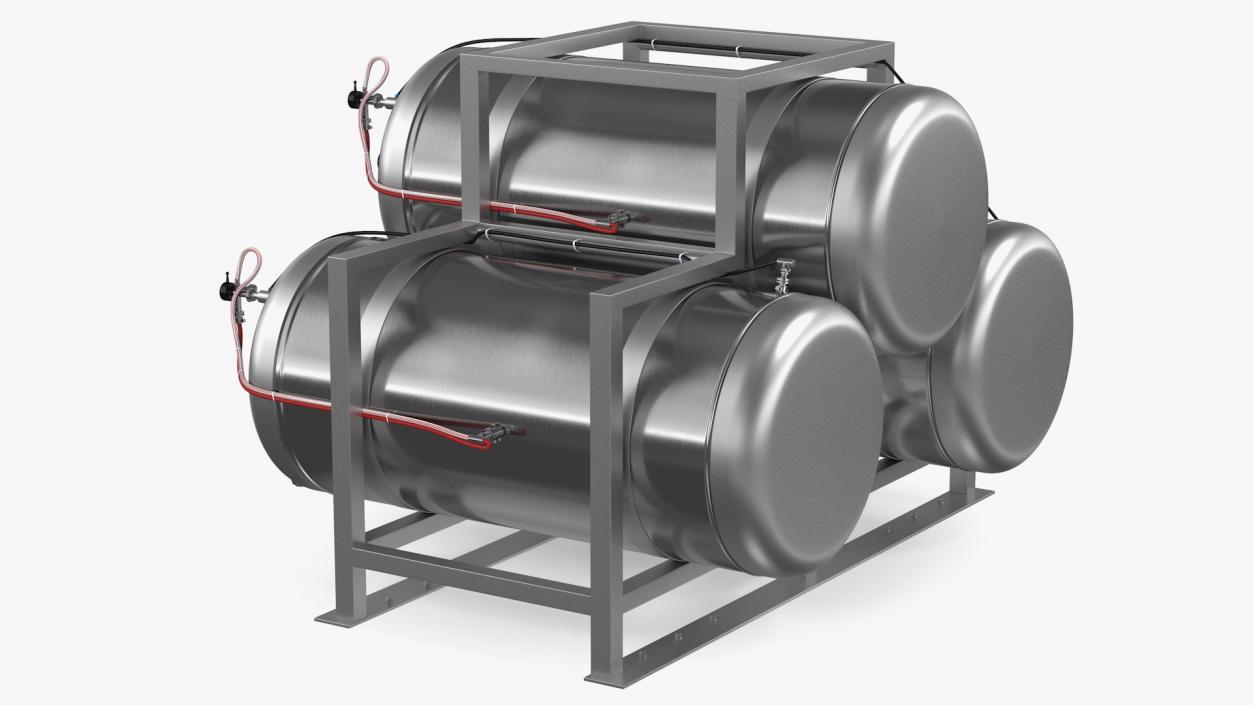 Stainless Steel Tanks Collection 3D