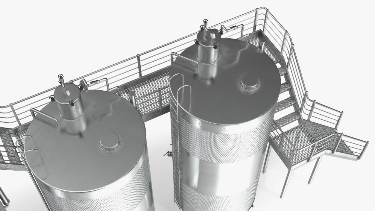 Stainless Steel Tanks Collection 3D